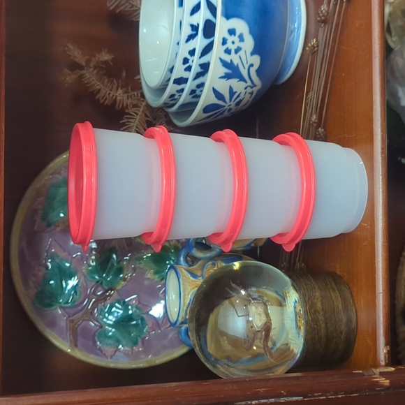 Tupperware Other - Tupperware snack cups set in raspberry